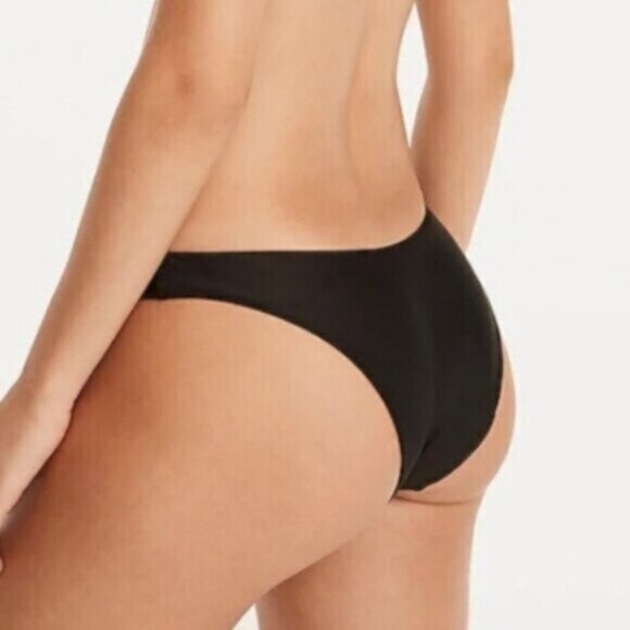 NWT J.Crew Women's Blue Curved Waist Cheeky Bikini Bottom Size Small - Picture 5 of 8